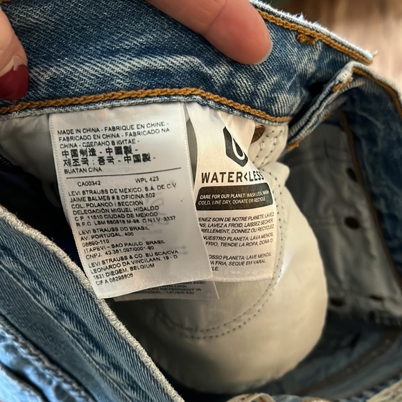 Levi’s Wedgie Straight Distressed Light/Medium Wash 26 - Picture 5 of 8